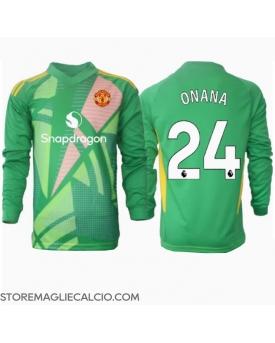Manchester United Andre Onana #24 Portiere Maglia Gara Terza Repliche 2024-25 Maniche Lunghe